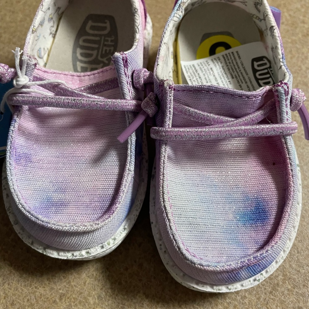 Hey Dude Kids' Pink and Purple Moccasins